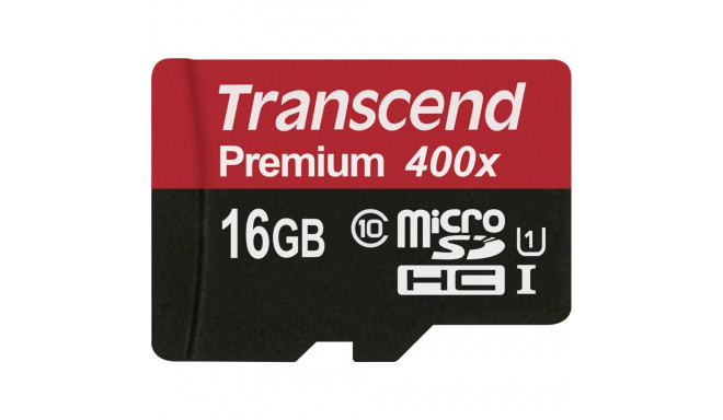 Transcend microSDHC         16GB Class 10 UHS-I 400X