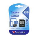 Verbatim microSDXC         256GB Class 10 UHS-I incl Adapt. 44087