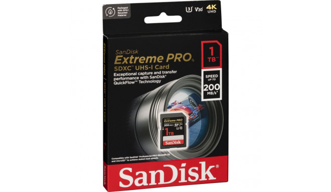 SanDisk Extreme Pro SDXC 1TB UHS-I C10 U3 V30 mälukaart