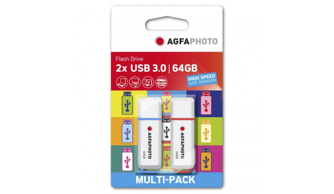 AgfaPhoto USB 3.0           64GB Color Mix MP2