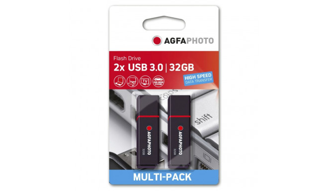 AgfaPhoto USB 3.2 Gen 1     32GB black MP2