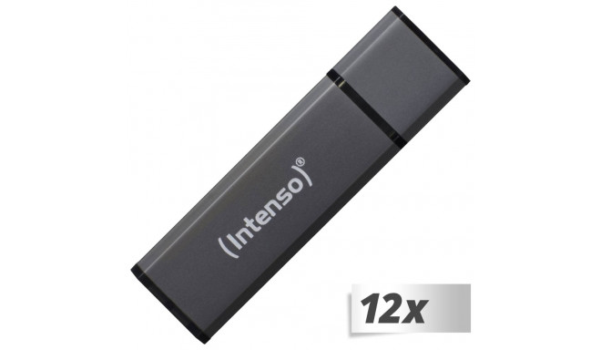 12x1 Intenso Alu Line        4GB USB Stick 2.0 anthrazit