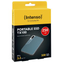 Intenso externe SSD TX100  250GB USB 3.2 Gen 1x1 grey-blue