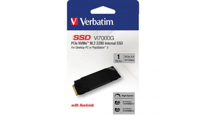 Verbatim Vi7000G M.2 SSD    1TB PCIe NVMe                  49367