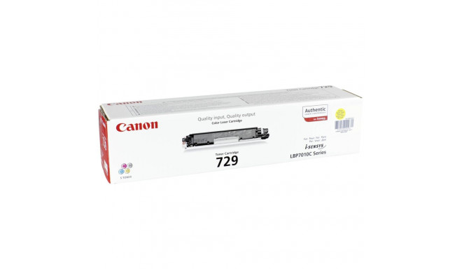 Canon Toner Cartridge 729 Y yellow