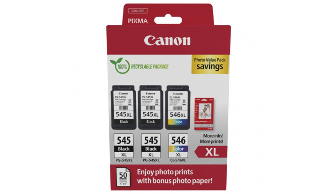 Canon PG-545 XL x2 / CL-546 XL Foto Väärtuspakett