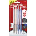 2x2 Sharpie S-Gel Frost Blue + Pearl White 0,7 mm blue + black