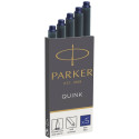 1x5 Parker ink cartridge Quink blue