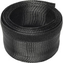 DIGITUS Flexible Cable Hose with Velcro Fastener, 2m, black