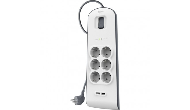 Belkin Surge Plus 6-fold incl. 2 x USB 2,4A