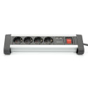 DIGITUS 4-fold power strip Office 2x USB socket