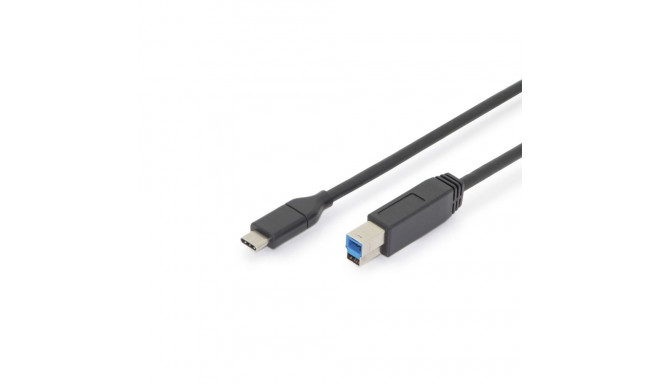 DIGITUS USB Type-C Cable Gen2 Type-C to B      AK-300149-010-S