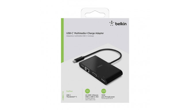 Belkin USB-C to Gigabit-Ethern. HDMI/VGA/USB-A-Adapter, 100W PD