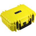 B&W Outdoor Case Type 1000 yellow with foam insert