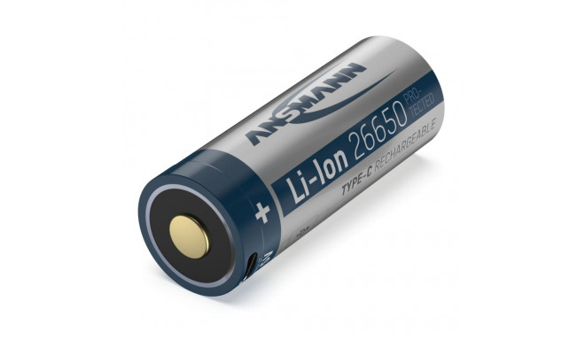 Ansmann Li-Ion 26650 5100mAh 3,6V Micro-USB socket  1307-0012