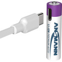 1x4 Ansmann Lithium Akku Micro AAA 400mAh + Cable     1311-0028