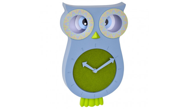 TFA 60.3052.06    blue/green Lucy Kids Pendulum Clock  Owl