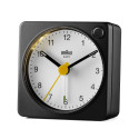 Braun BC 02 XBW quartz alarm black / white with light switch