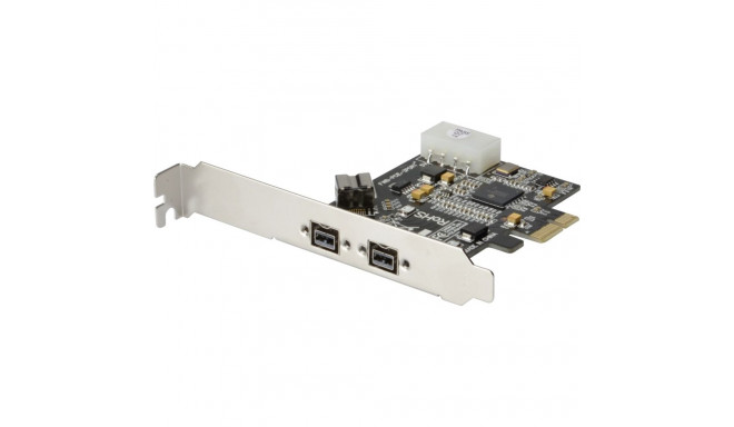 DIGITUS Firewire 800 PCIe Card 2x9-Pin Extern + 1x9-Pin Intern