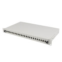 RACKMOUNT 19" 1U FIBER PATCH PANEL LANBERG 24XSC SIMPLEX/24XLC DUPLEX + ACCESSORIES