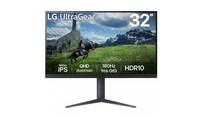 LCD Monitor|LG|31.5"|Panel IPS|2560x1440|16:9|180Hz|1 ms|Pivot|Height adjustable|Tilt|Colour Black|3