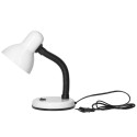 FUPI, lampa biurkowa, 40W, E27, stal + tworzywo, biała