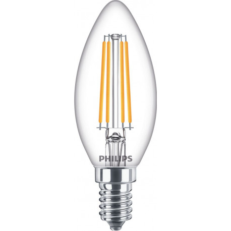 Philips LED Classic küünlalamp, E14, 2700 K, 806 lm, läbipaistev