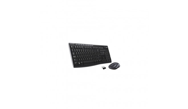 Logitech MK270 Wireless Combo Keyboard + Mouse, US Int, Black