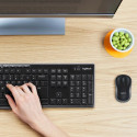 Logitech MK270 Wireless Combo Keyboard + Mouse, US Int, Black