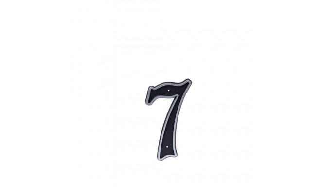 BLASTIC HOUSE NUMBER 7 150MM BLACK