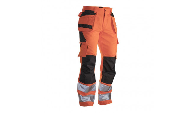 Jobman Practical ripptaskutega vööpüksid 2377 Hi-Vis oranž 54