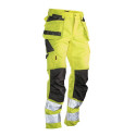 Jobman Practical ripptaskutega vööpüksid 2377 Hi-Vis kollane 44