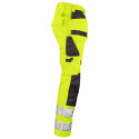 Jobman Practical ripptaskutega vööpüksid 2377 Hi-Vis kollane 52