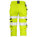 Jobman ripptaskutega 3/4 vööpüksid 2217 Hi-Vis kollane 54