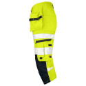 Jobman ripptaskutega 3/4 vööpüksid 2217 Hi-Vis kollane 50