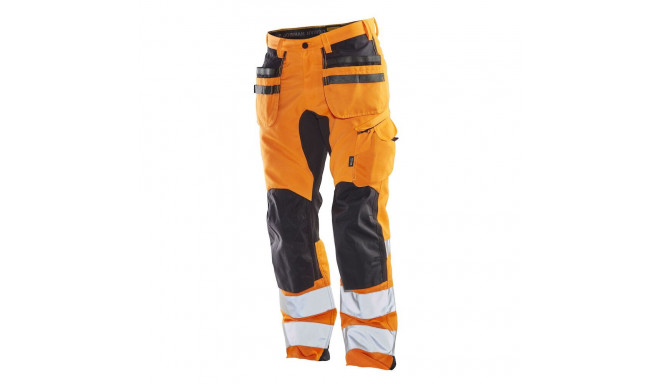 Jobman stretch ripptaskutega vööpüksid 2240 Hi-Vis oranž 54