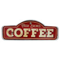 RETRO Metal Sign LED Fresh Brewed Coffee Forever Light