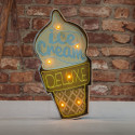 RETRO Metal Sign LED Ice Cream Forever Light