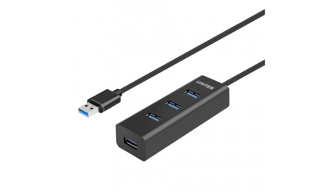 UNITEK Y-3089V01 interface hub USB 3.2 Gen 1 (3.1 Gen 1) Type-A 5000 Mbit/s Black