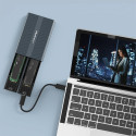 Qoltec Enclosure | M.2 SSD tray | SATA | NVMe | USB-C | DUAL 2 x 2TB
