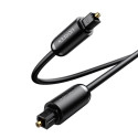 UGREEN AV122 Toslink Audio optiline kaabel, alumiiniumist punutud, 1m (must)