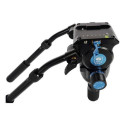 Sirui SVH15 tripod head Black Aluminium 1/4, 3/8&quot; Fluid