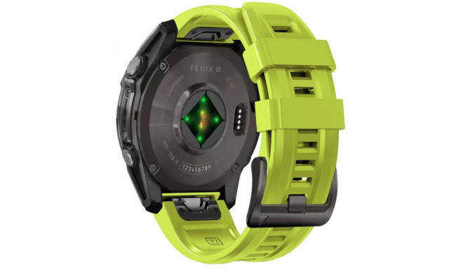 Tech-Protect watch strap Silicone Garmin fenix 5X/5X Plus/6X/6X Pro/7X/8 51mm, lime