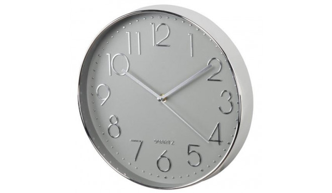 Hama Elegance Quartz clock Circle Grey, Silver