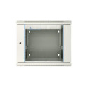 Extralink Rackmount cabinet 9U 600x600 AZH Gray wall mounted, swing type