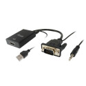 Equip VGA to HDMI Adapter with Audio