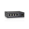 LevelOne 5-Port Gigabit Switch, 1 x SFP