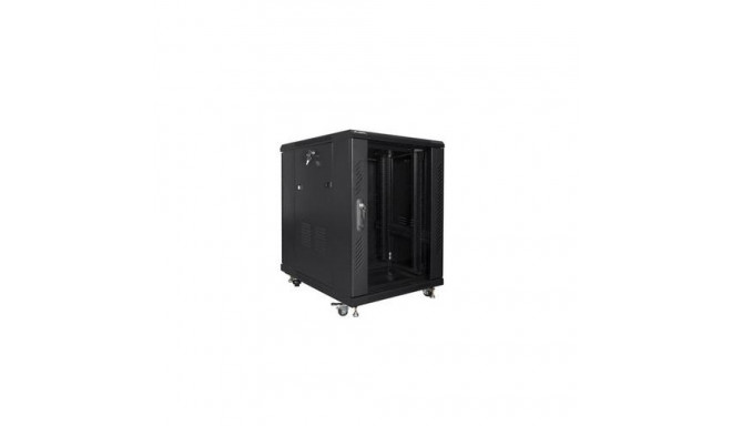 Lanberg FF01-6815-12B rack cabinet 15U Freestanding rack Black