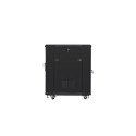 Lanberg FF01-6815-12B rack cabinet 15U Freestanding rack Black