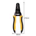 Deli Tools EDL2607 cable stripper Black, Yellow